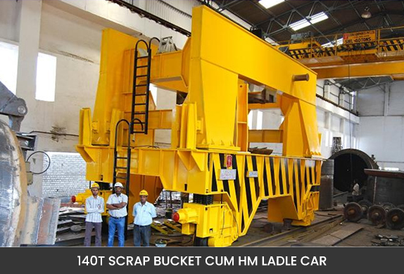 140T Scrap Bucket Cum HM Ladle Car